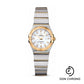 Omega Ladies Constellation Quartz Watch - 24 mm Brushed Steel And Yellow Gold Case - Mother-Of-Pearl Dial - 123.20.24.60.05.002