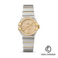 Omega Constellation Co-Axial Watch - 27 mm Steel And Yellow Gold Case - Diamond-Set Yellow Gold Bezel - Champagne Mother-Of-Pearl Dial - Steel Bracelet - 123.25.27.20.57.002