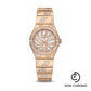 Omega Ladies Constellation Luxury Edition Watch - 24 mm Red Gold Case - Snow-Set Diamond Bezel - Mother-Of-Pearl Diamond Dial - 123.55.24.60.55.011