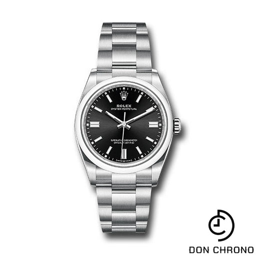 Rolex Oyster Perpetual 36 Watch - Domed Bezel - Black Index Dial - Oyster Bracelet - 126000 bkio