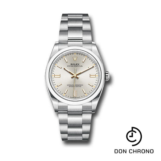 Rolex Oyster Perpetual 36 Watch - Domed Bezel - Silver Index Dial - Oyster Bracelet - 126000 sio