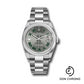 Rolex Oystersteel Datejust 36 Watch - Domed Bezel - Slate Roman Dial - Oyster Bracelet - 126200 slgro