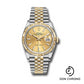 Rolex Steel and Yellow Gold Rolesor Datejust 36 Watch - Fluted Bezel - Champagne Index Dial - Jubilee Bracelet - 126233 chij