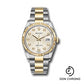 Rolex Steel and Yellow Gold Rolesor Datejust 36 Watch - Fluted Bezel - Silver Jubilee Diamond Dial - Oyster Bracelet - 126233 sjdo