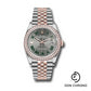 Rolex Everose Rolesor Datejust 36 Watch - Diamond Bezel - Slate Roman Dial - Jubilee Bracelet - 126281rbr slgrj
