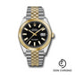 Rolex Steel and Yellow Gold Rolesor Datejust 41 Watch - Smooth Bezel - Black Index Dial - Jubilee Bracelet - 126303 bkij