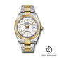 Rolex Steel and Yellow Gold Rolesor Datejust 41 Watch - Smooth Bezel - White Index Dial - Oyster Bracelet - 126303 wio