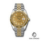 Rolex Steel and Yellow Gold Rolesor Datejust 41 Watch - Fluted Bezel - Champagne Index Dial - Jubilee Bracelet - 126333 chij