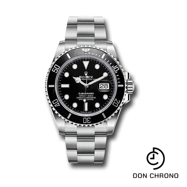 Rolex Steel Submariner Date Watch - Black Bezel - Black Dial - 126610LN