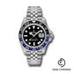 Rolex Steel GMT-Master II 40 Watch - Black And Blue Batman Bezel - Black Dial - Jubilee Bracelet - 126710BLNR j
