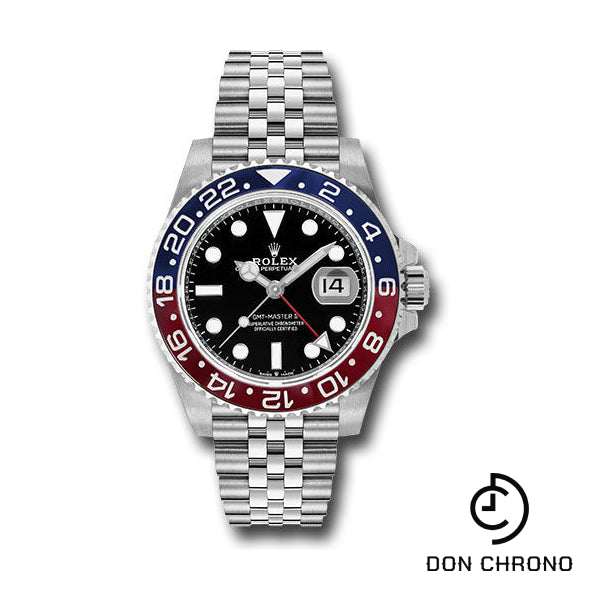 Rolex Steel GMT-Master II 40 Watch - Blue And Red Pepsi Bezel - Black Dial - Jubilee Bracelet - 126710BLRO j