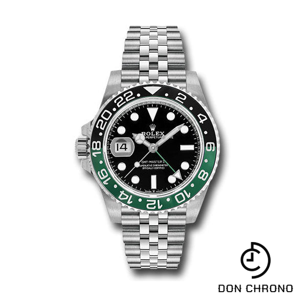 Rolex Oystersteel "Sprite" GMT-Master II Watch - Bidirectional Rotatable 24-Hour Graduated Bezel - 126720vtnr bkj