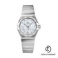 Omega Constellation Co-Axial Master CHRONOMETER Small Seconds Petite Seconde Watch - 27 mm Steel Case - White Mother-Of-Pearl Diamond Dial - 127.10.27.20.55.001