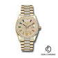 Rolex Yellow Gold Day-Date 36 Watch - Diamond Bezel - Diamond-Paved Dial - Diamond President Bracelet - 128348rbr dprsdp