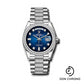 Rolex White Gold Day-Date 36 Watch - Diamond Bezel - Blue OmbrŽ Diamond Dial - Diamond President Bracelet - 128349rbr bloddp