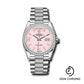 Rolex White Gold Day-Date 36 Watch - Diamond Bezel - Pink Opal Diamond Index Roman 9 Dial - Diamond President Bracelet - 128349rbr podidrdp