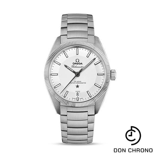 Omega Constellation Globemaster Co-Axial Master Chronometer Watch - 39 mm Steel Case - Fluted Bezel - Silver Dial - 130.30.39.21.02.001