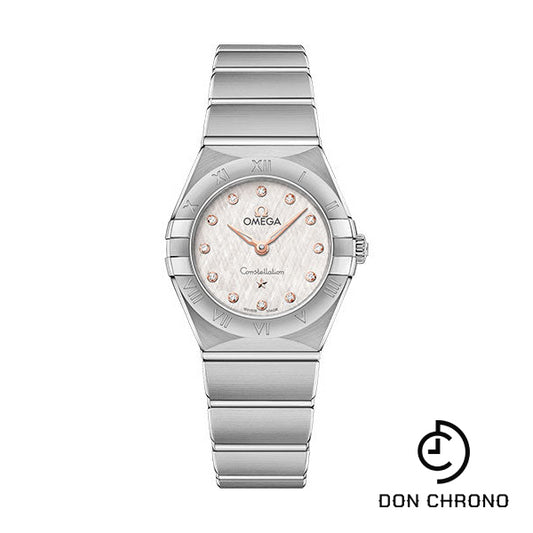 Omega Constellation Manhattan Quartz Watch - 25 mm Steel Case - Cream Silvery Dial - 131.10.25.60.52.001