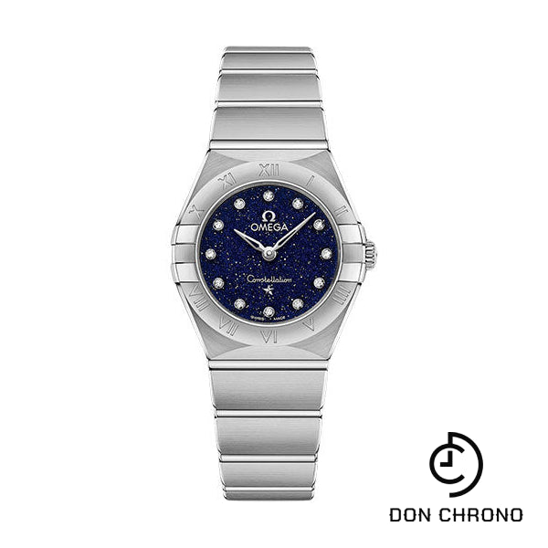 Omega Constellation Quartz - 25 mm Steel Case - Blue Glass Diamond Dial - 131.10.25.60.53.001