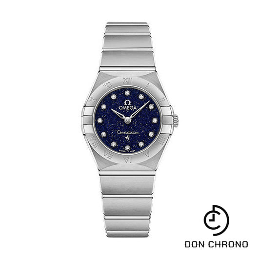 Omega Constellation Quartz - 25 mm Steel Case - Blue Glass Diamond Dial - 131.10.25.60.53.001