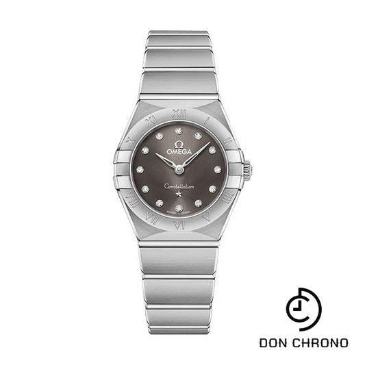 Omega Constellation Manhattan Quartz Watch - 25 mm Steel Case - Grey Diamond Dial - 131.10.25.60.56.001