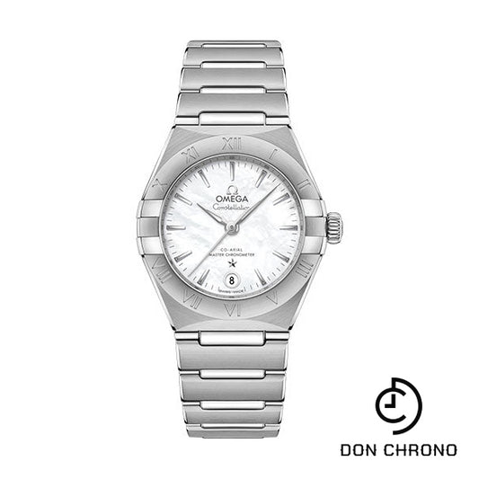 Omega Constellation Manhattan Co-Axial Master Chronometer Watch - 29 mm Steel Case - Mother-Of-Pearl Dial - 131.10.29.20.05.001