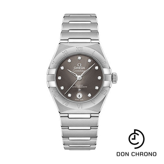 Omega Constellation Manhattan Co-Axial Master Chronometer Watch - 29 mm Steel Case - Grey Diamond Dial - 131.10.29.20.56.001