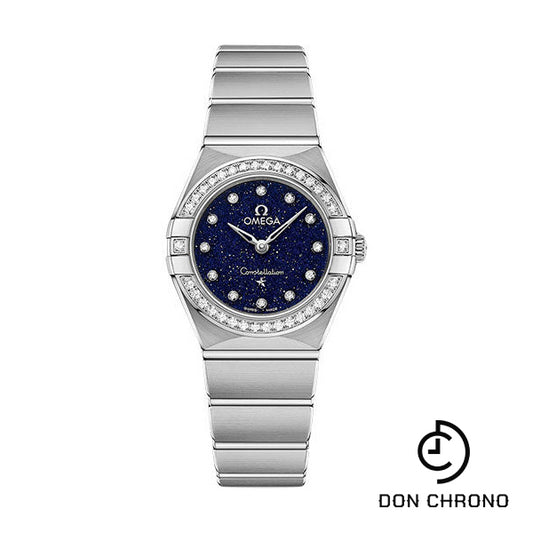 Omega Constellation Quartz - 25 mm Steel Case - Diamond Bezel - Blue Glass Diamond Dial - 131.15.25.60.53.001