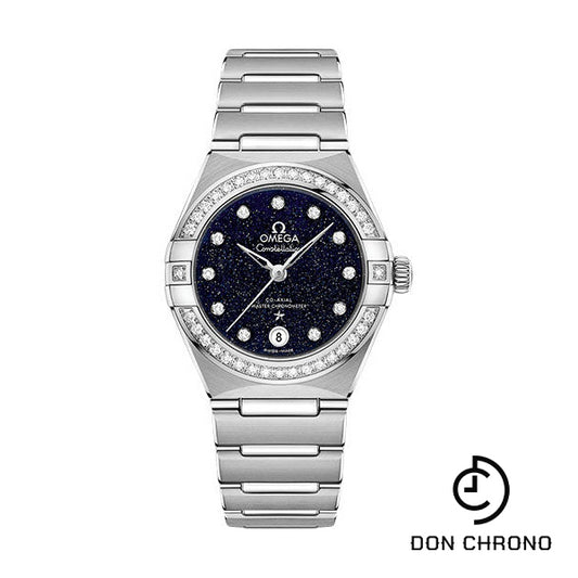 Omega Constellation Omega Co-Axial Master Chronometer - 29 mm Steel Case - Diamond Bezel - Blue Glass Diamond Dial - 131.15.29.20.53.001