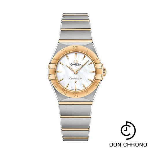 Omega Constellation Manhattan Quartz Watch - 25 mm Steel And Yellow Gold Case - Mother-Of-Pearl Dial - 131.20.25.60.05.002