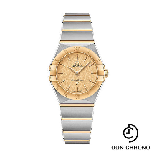 Omega Constellation Manhattan Quartz Watch - 25 mm Steel And Yellow Gold Case - Champagne Dial - 131.20.25.60.08.001