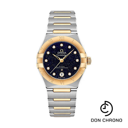 Omega Constellation Omega Co-Axial Master Chronometer - 29 mm Steel And Yellow Gold Case - Blue Glass Diamond Dial - 131.20.29.20.53.001