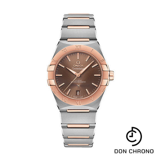 Omega Constellation OMEGA Co-Axial Master Chronometer - 36 mm Steel And Sedna Gold Case - Brown Dial - 131.20.36.20.13.001