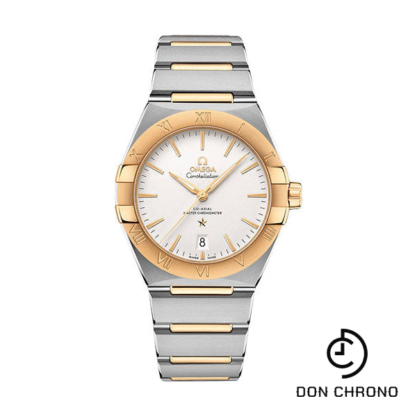Omega Constellation OMEGA Co-Axial Master Chronometer - 39 mm Steel And Yellow Gold Case - Silvery Dial - 131.20.39.20.02.002