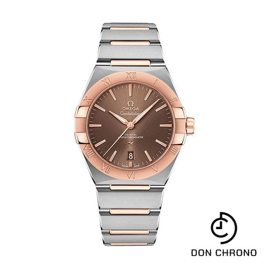 Omega Constellation OMEGA Co-Axial Master Chronometer - 39 mm Steel And Sedna Gold Case - Brown Dial - 131.20.39.20.13.001
