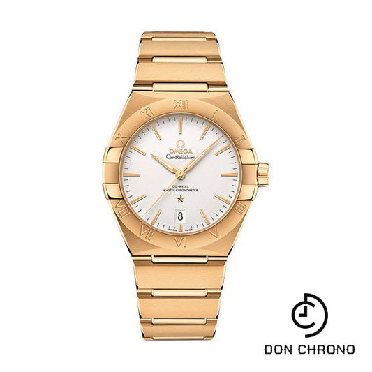 Omega Constellation OMEGA Co-Axial Master Chronometer - 39 mm Yellow Gold Case - Silvery Dial - 131.50.39.20.02.002