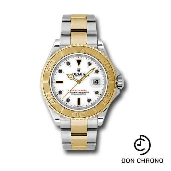 Rolex Steel and Yellow Gold Yacht-Master 40 Watch - White Dial - 16623 w