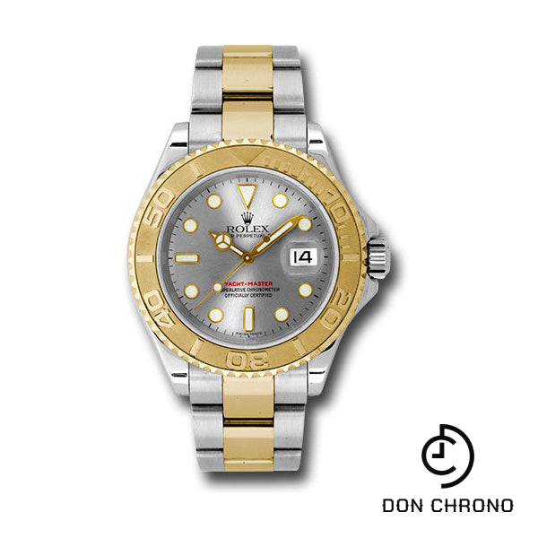 Rolex Steel and Yellow Gold Yacht-Master 40 Watch - Grey Dial - 16623 g