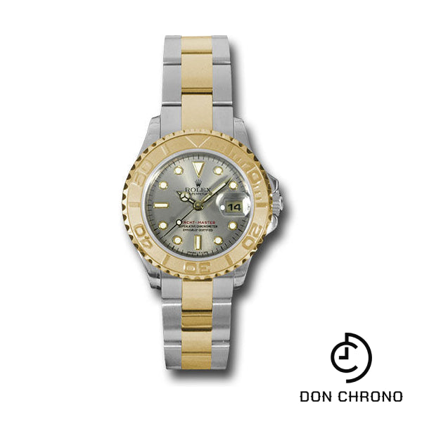 Rolex Steel and Yellow Gold Lady Yacht-Master 29 Watch - Grey Dial - 169623 g