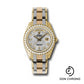 Rolex Yellow Gold Day-Date Special Edition 39 Watch - 40 Diamond Bezel - Meteorite Diamond Dial - 18948tri mtd