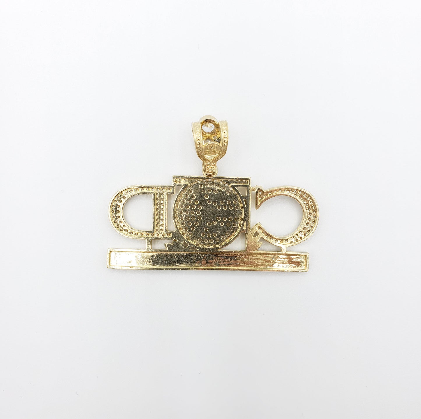 14K Gold- "CASHED OUT DAILY" Pendant