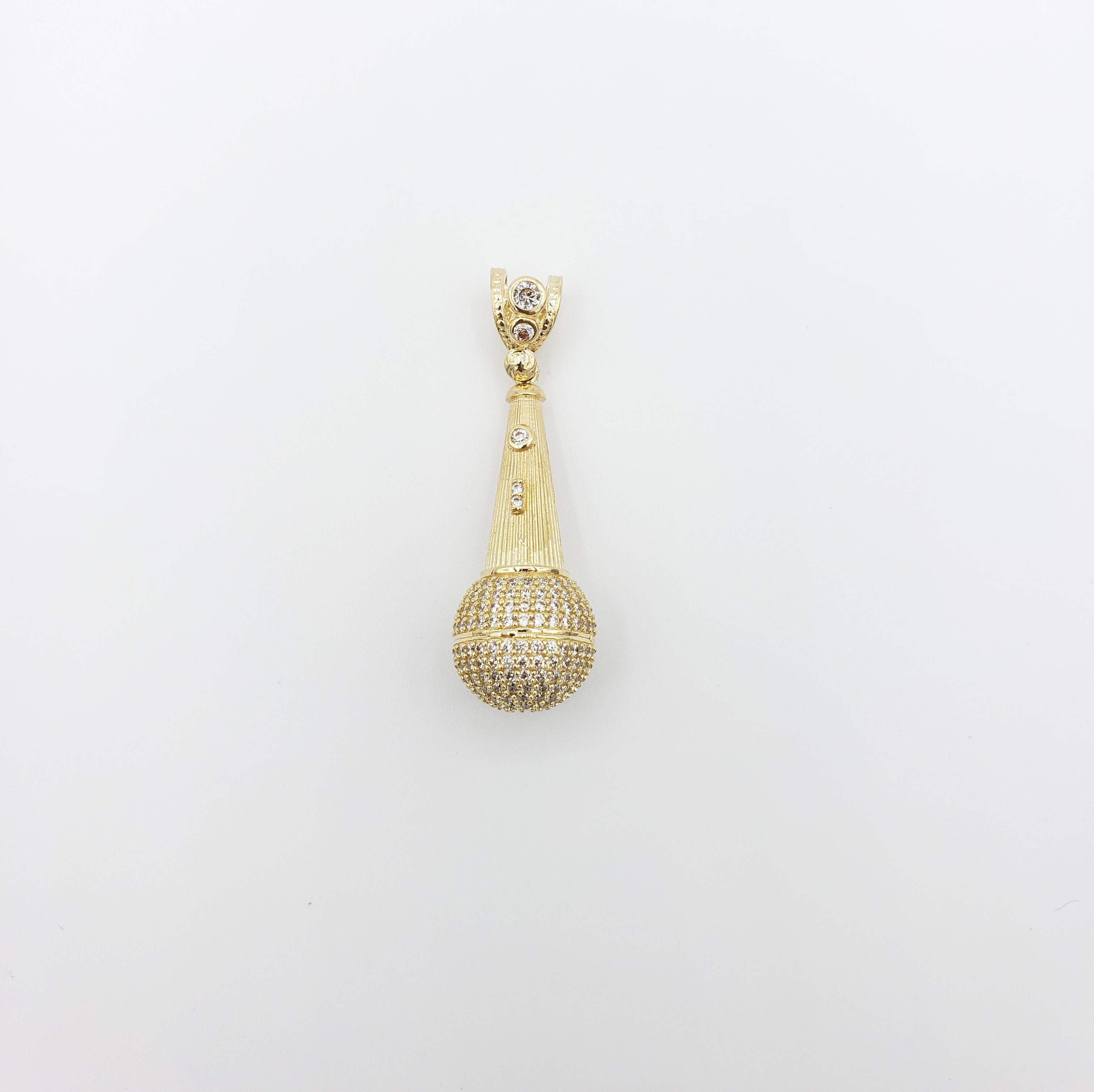 Gold clearance microphone pendant