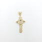 14K Gold- Key with Cross