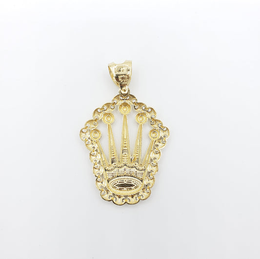 14K Gold- King Crown with Mariner Trim