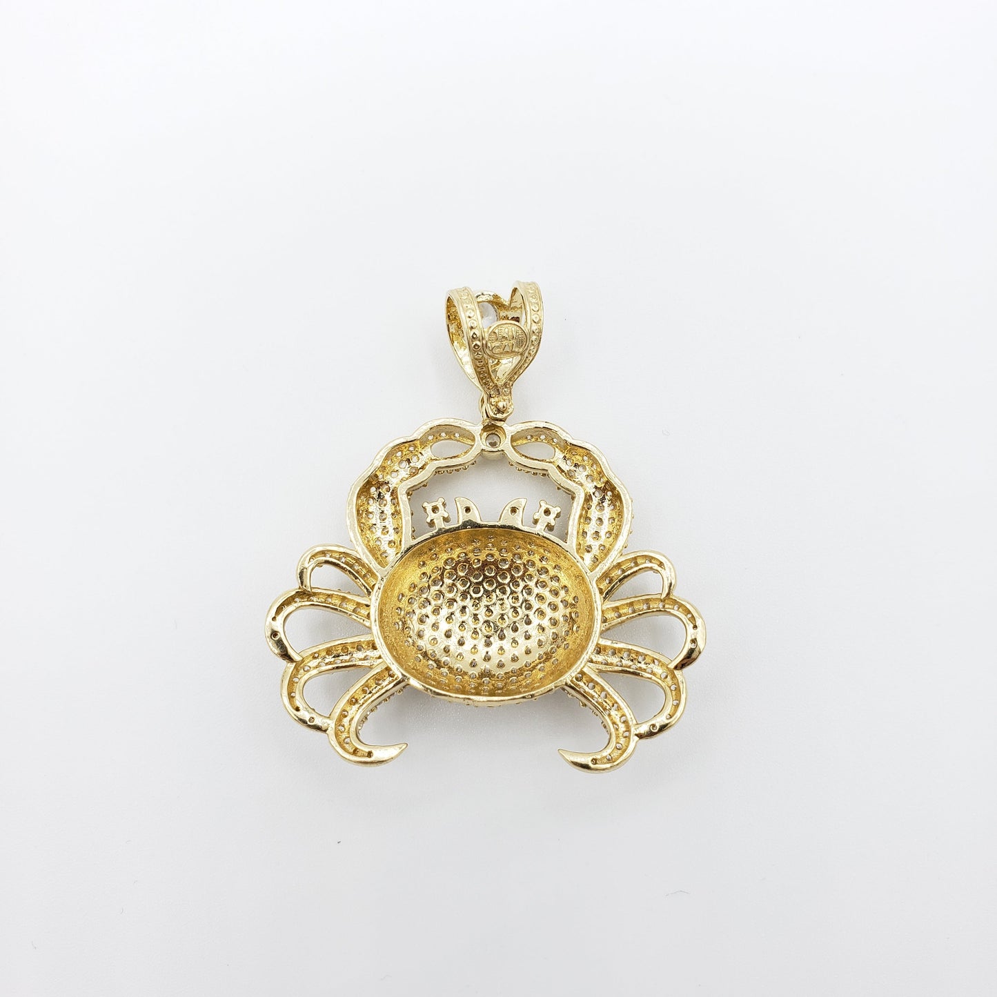 14K Gold- Crab Pendant
