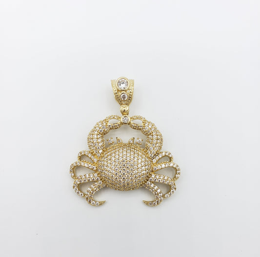 14K Gold- Crab Pendant