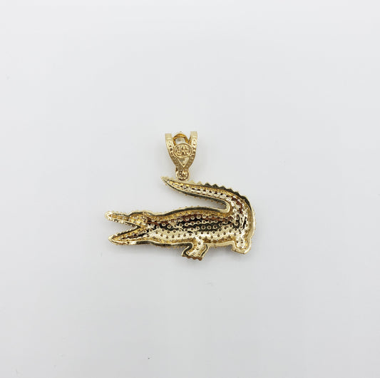 14K Gold- Alligator Pendant