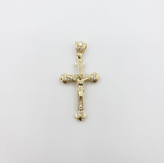 14K Gold- Jesus Arrow Cross Pendant