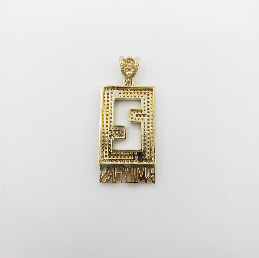 14K Gold- "FAMILY FIRST" Pendant