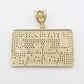 14K Gold- "STAY PAID" Credit Card Pendant